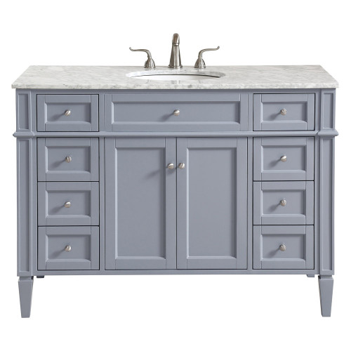 Elegant 60" Single Bathroom Vanity Set - Gray (VF12548GR)