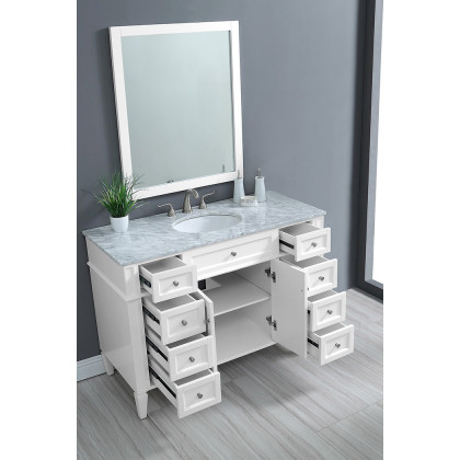 Elegant 60" Single Bathroom Vanity Set - White (VF12548WH)