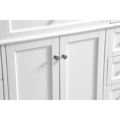 Elegant 60" Single Bathroom Vanity Set - White (VF12548WH)