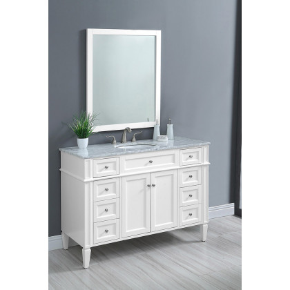 Elegant 60" Single Bathroom Vanity Set - White (VF12548WH)