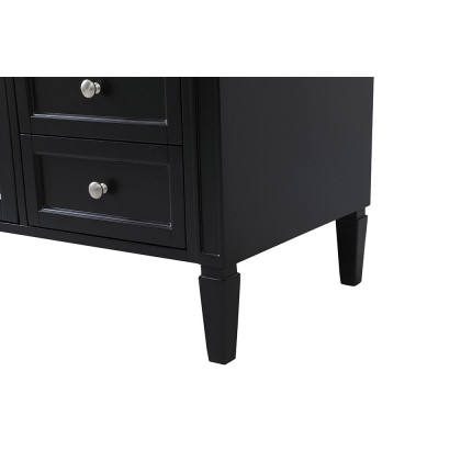 Elegant 60" Single Bathroom Vanity Set - Black (VF12560BK)