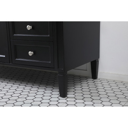 Elegant 60" Single Bathroom Vanity Set - Black (VF12560BK)