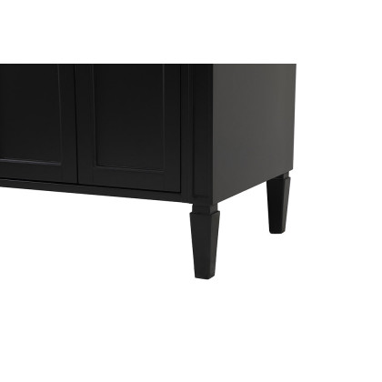 Elegant 60" Single Bathroom Vanity Set - Black (VF12560DBK)