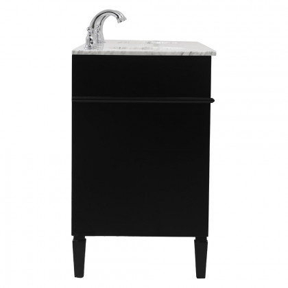 Elegant 60" Single Bathroom Vanity Set - Black (VF12560DBK)