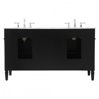 Elegant 60" Single Bathroom Vanity Set - Black (VF12560DBK)