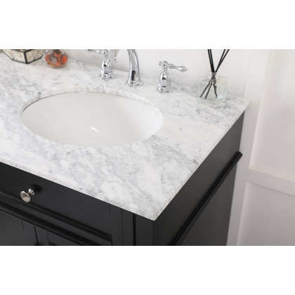 Elegant 60" Single Bathroom Vanity Set - Black (VF12560DBK)