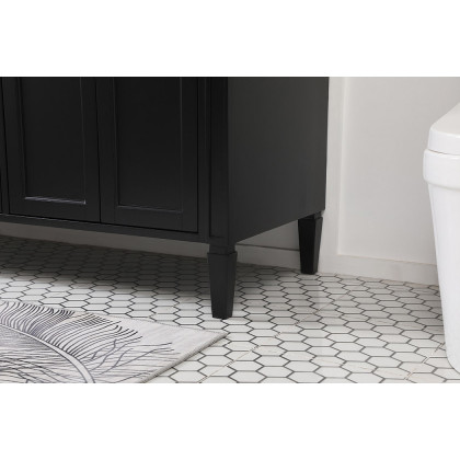 Elegant 60" Single Bathroom Vanity Set - Black (VF12560DBK)