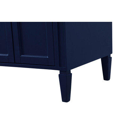 Elegant 60" Single Bathroom Vanity Set - Blue (VF12560DBL)
