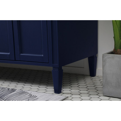 Elegant 60" Single Bathroom Vanity Set - Blue (VF12560DBL)
