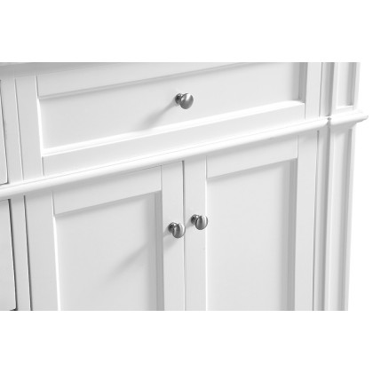 Elegant 60" Single Bathroom Vanity Set - White (VF12560DWH)