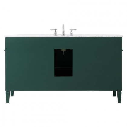 Elegant 60" Single Bathroom Vanity Set - Green (VF12560GN)
