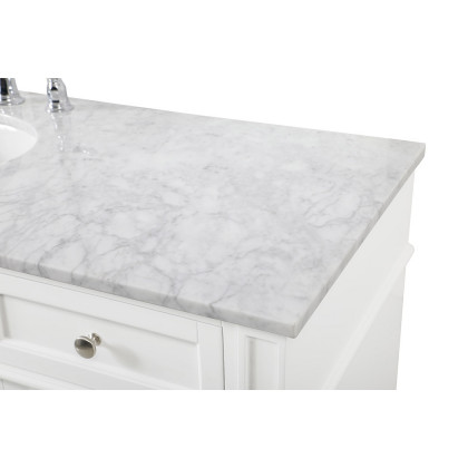 Elegant 60" Single Bathroom Vanity Set - White (VF12560WH)