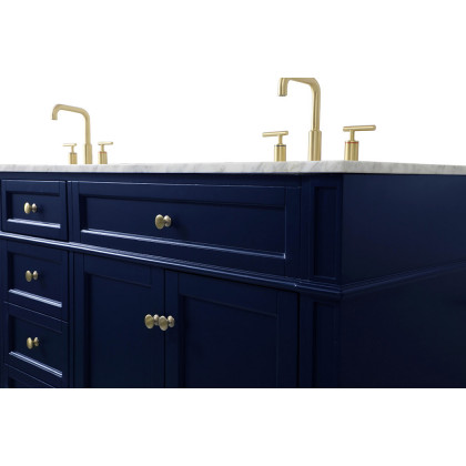 Elegant 60" Single Bathroom Vanity Set - Blue (VF12572DBL)