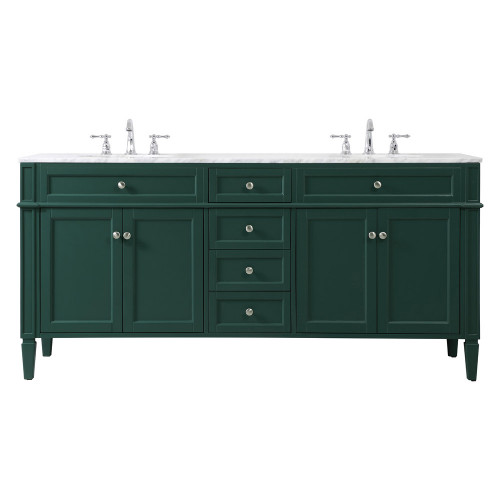 Elegant 60" Single Bathroom Vanity Set - Green (VF12572DGN)