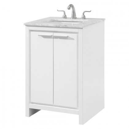 Elegant Bathroom Vanity - White (VF12824WH)