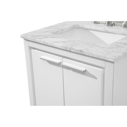 Elegant Bathroom Vanity - White (VF12824WH)