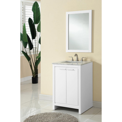 Elegant Bathroom Vanity - White (VF12824WH)