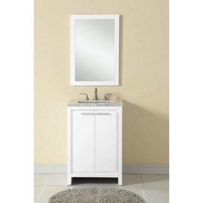 Elegant Bathroom Vanity - White (VF12824WH)