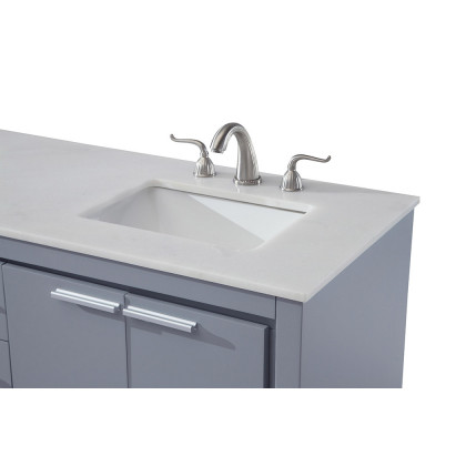 Elegant Bathroom Vanity - Gray (VF12860DGR)