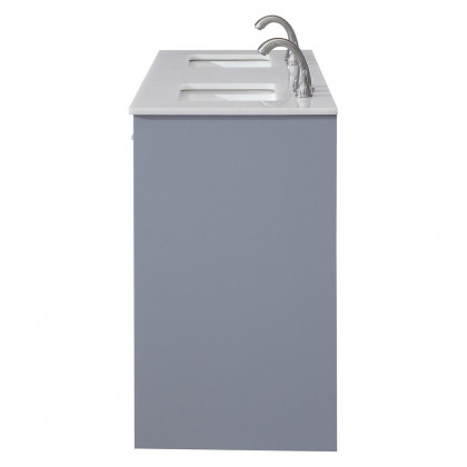 Elegant Bathroom Vanity - Gray (VF12860DGR)