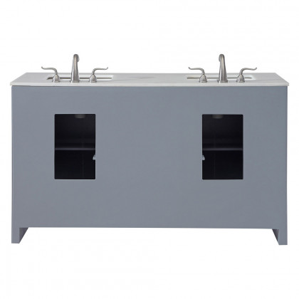 Elegant Bathroom Vanity - Gray (VF12860DGR)