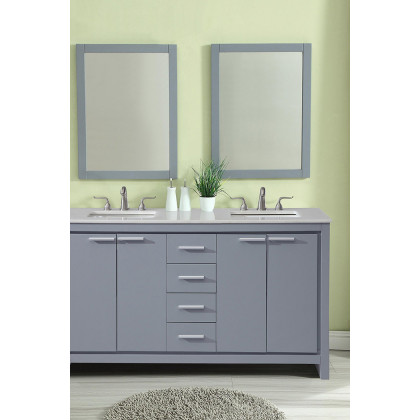 Elegant Bathroom Vanity - Gray (VF12860DGR)
