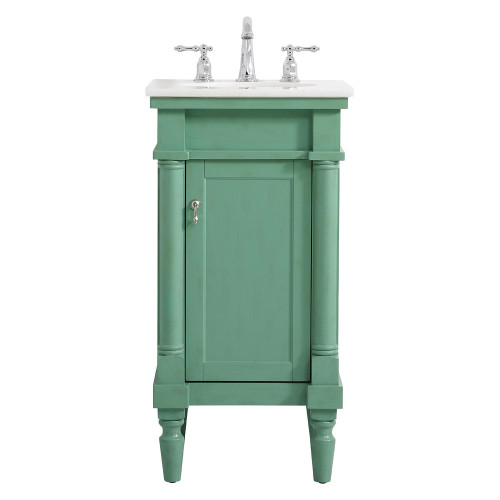 Elegant Bathroom Vanity - Vintage Mint (VF13018VM)