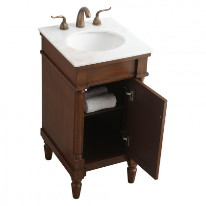 Elegant Bathroom Vanity - Walnut (VF13018WT)