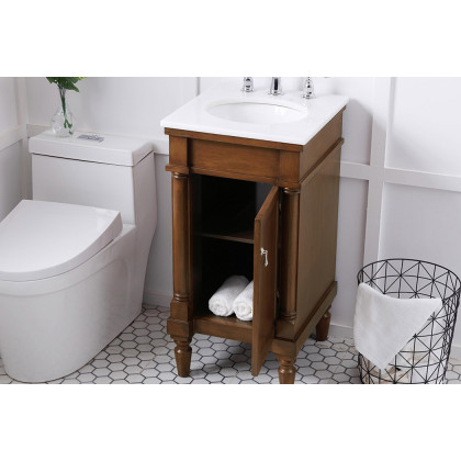 Elegant Bathroom Vanity - Walnut (VF13018WT)