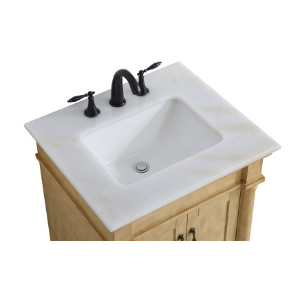 Elegant Bathroom Vanity - Antique Beige, L 24" (VF13024AB)