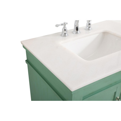 Elegant Bathroom Vanity - Vintage Mint, L 30" (VF13030VM)