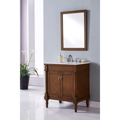 Elegant Bathroom Vanity - White, L 30" (VF13030WT)