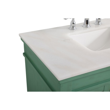Elegant Bathroom Vanity - Vintage Mint (VF13036VM)