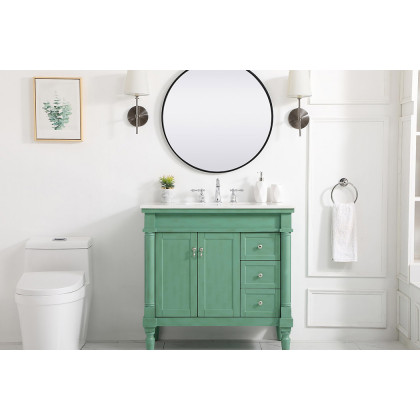 Elegant Bathroom Vanity - Vintage Mint (VF13036VM)
