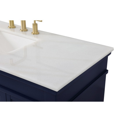 Elegant Bathroom Vanity - Blue, L 48" (VF13048BL)