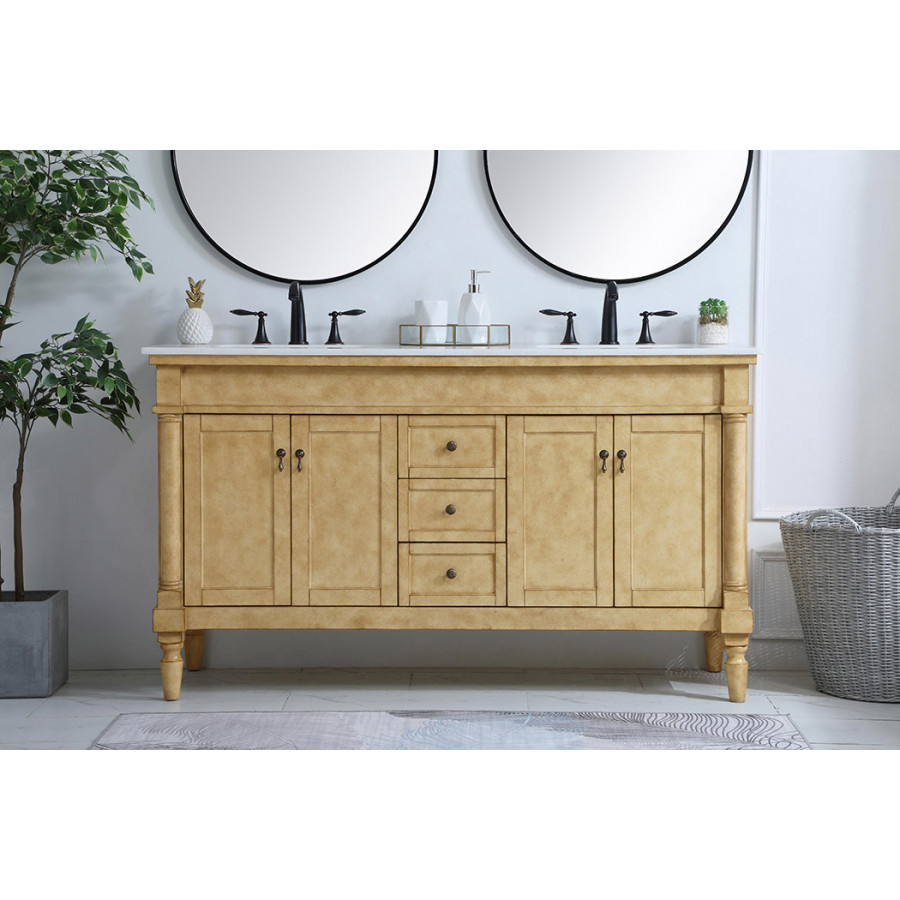 Elegant Bathroom Vanity - Antique Beige (VF13060DAB)
