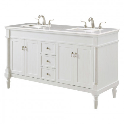 Elegant Bathroom Vanity - Antique White (VF13060DAW)