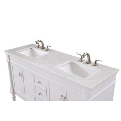 Elegant Bathroom Vanity - Antique White (VF13060DAW)
