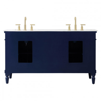 Elegant Bathroom Vanity - Blue (VF13060DBL)
