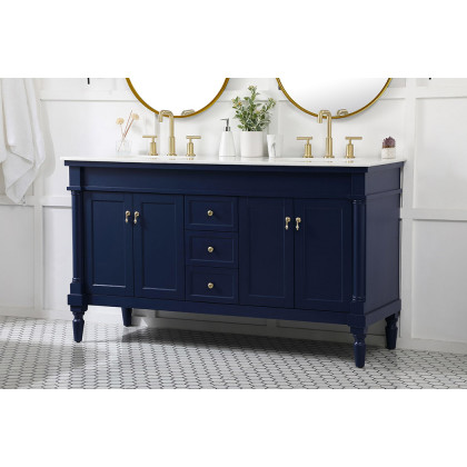Elegant Bathroom Vanity - Blue (VF13060DBL)