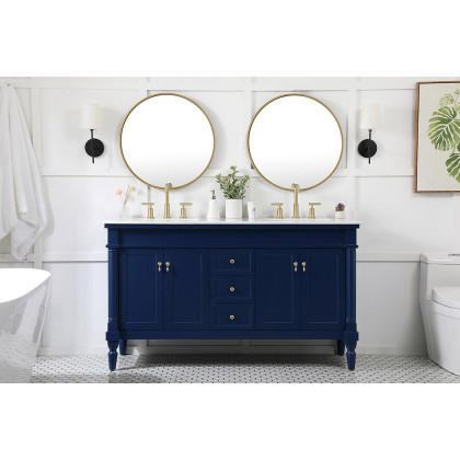 Elegant Bathroom Vanity - Blue (VF13060DBL)
