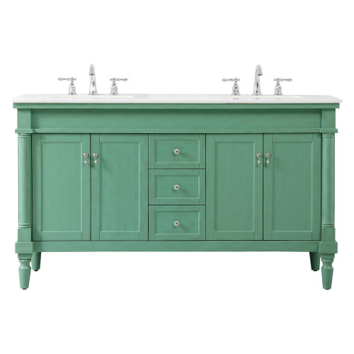 Elegant Bathroom Vanity - Vintage Mint (VF13060DVM)