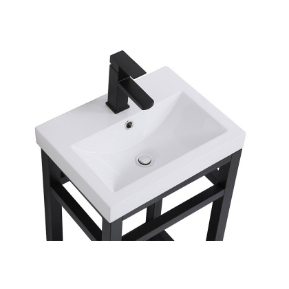 Elegant Bathroom Vanity - Black, L 18" (VF14018BK)