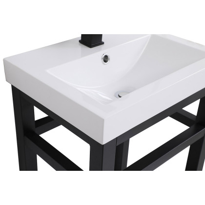 Elegant Bathroom Vanity - Black, L 18" (VF14018BK)