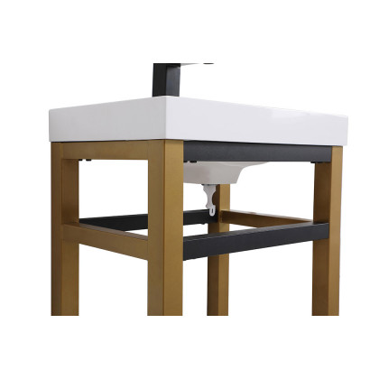Elegant Bathroom Vanity - Golden Black, L 18" (VF14018GB)