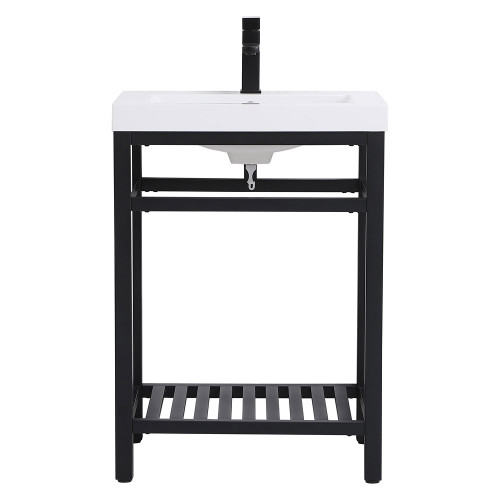 Elegant Bathroom Vanity - Black, L 24" (VF14024BK)
