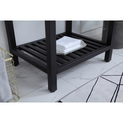 Elegant Bathroom Vanity - Black, L 24" (VF14024BK)