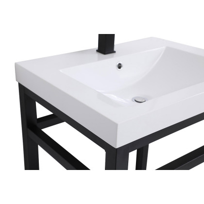 Elegant Bathroom Vanity - Black, L 24" (VF14024BK)