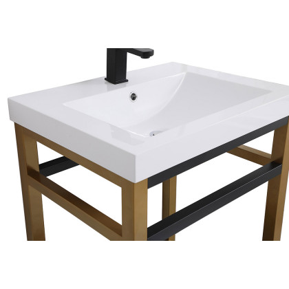 Elegant Bathroom Vanity - Golden Black, L 24" (VF14024GB)