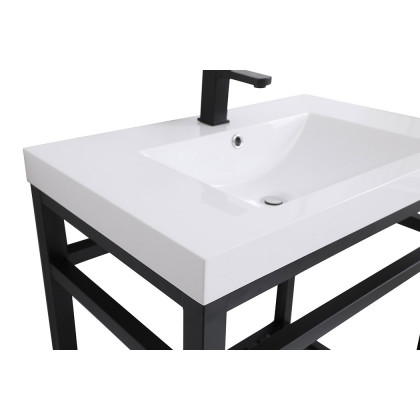 Elegant Bathroom Vanity - Black, L 30" (VF14030BK)